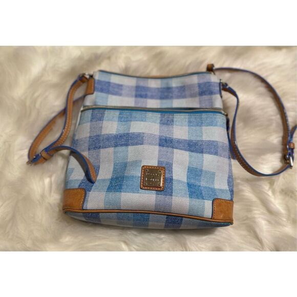 Dooney & Bourke Quadretto check ginger crossbody - Picture 1 of 10
